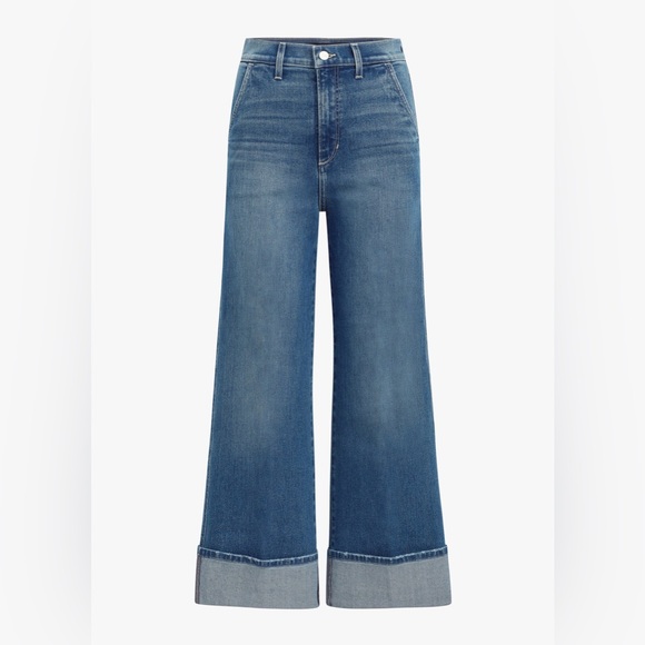 Joe's Jeans Denim - Joe’s Jeans Trixie Wide Leg Cuffed Jeans – First Bite Wash, Size 27